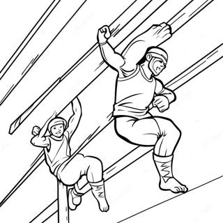 American Ninja Warrior Coloring Pages
