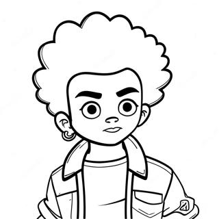 Huey Freeman Boondocks Coloring Page | Boondocks coloring page