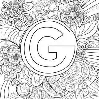 Google Logo Coloring Page | Google coloring page