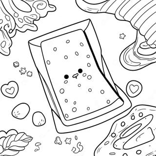 Pop Tart Coloring Page | Pop Tart coloring page