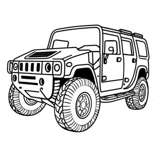 Hummer Coloring Page | Hummer coloring page