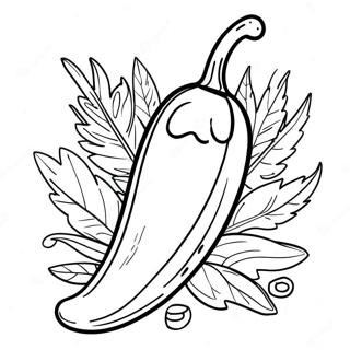 Chili Coloring Pages