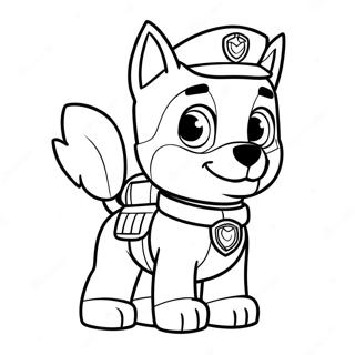 Tracker Paw Patrol Coloring Page | Tracker Paw Patrol coloring page