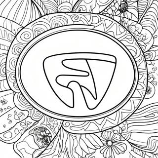 Hyundai Logo Coloring Page | Hyundai coloring page