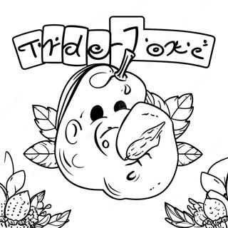 Trader Joe's Logo Coloring Page | Trader Joe's coloring page