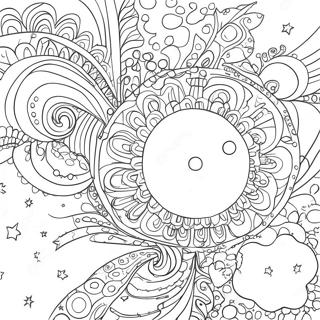 Creative Galaxy Coloring Page | Creative Galaxy coloring page