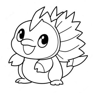 Cyndaquil in Action Coloring Page | Cyndaquil coloring page