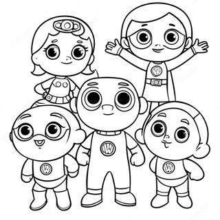 Super Why and Friends Coloring Page | Super Why coloring page