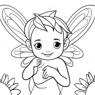 Musa med Magiska Fevingar Färgläggningssida | Winx Club Musa målarbild