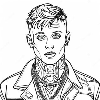 MGK Coloring Page | MGK coloring page