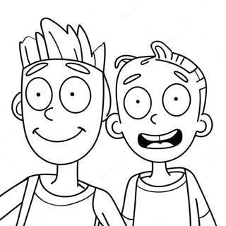 Ed Edd n Eddy Silly Faces Coloring Page | Ed Edd n Eddy coloring page
