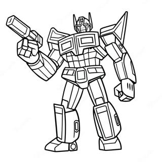 Optimus Prime Heroic Coloring Page | Transformers Robots in Disguise coloring page