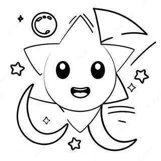 Stars and Moon Coloring Page | Stars and Moon coloring page
