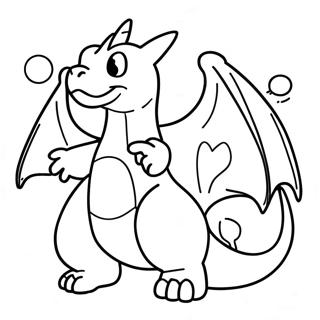 Shiny Charizard Pokemon Card Coloring Page | Rare Pokemon Card coloring page