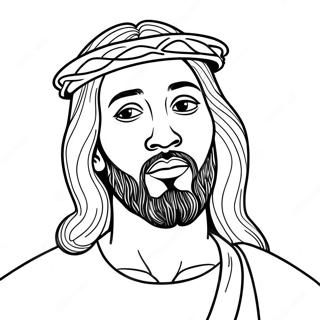 Black Jesus Coloring Page | Black Jesus coloring page