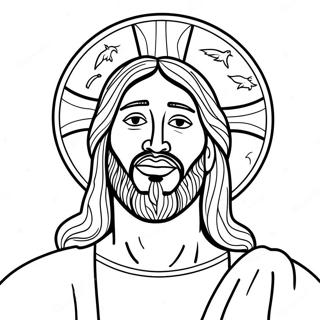 Jesús Negro Páginas para Colorear