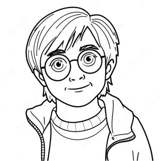 Magical Harry Potter Coloring Page | Harry Potter vs Voldemort coloring page