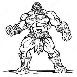 Dark Titan Coloring Page | Dark Titan coloring page