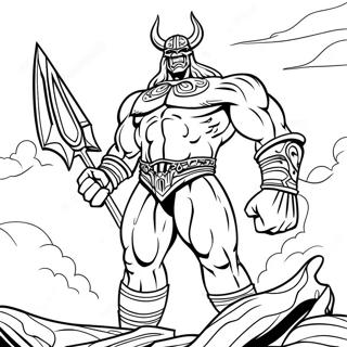 Fearsome Dark Titan Coloring Page | Dark Titan coloring page