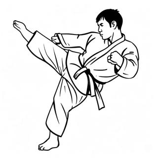 Taekwondo Värityskuvat
