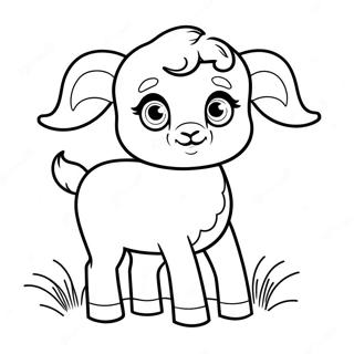 Cute Baby Ram Coloring Page | Ram coloring page