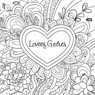 Sweet Heartfelt Love Quotes Coloring Page | Romantic Love Quotes coloring page