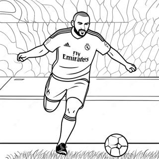 Benzema Páginas para Colorear
