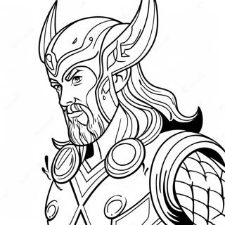 Thor Love and Thunder Coloring Page | Thor Love and Thunder coloring page