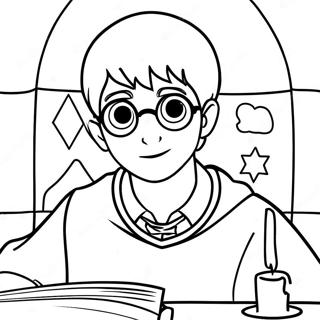 Harry Potter and the Sorcerer's Stone Coloring Page