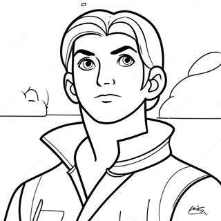 Jim Hawkins Adventurous Coloring Page | Treasure Planet coloring page
