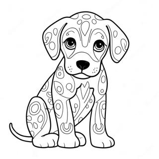 German Shorthaired Pointer Puppy Coloring Page | German Shorthaired Pointer coloring page