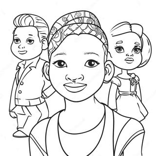 Black People Coloring Page | Black People coloring page