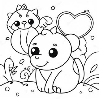 Colorful Britto Animals Coloring Page | Britto coloring page
