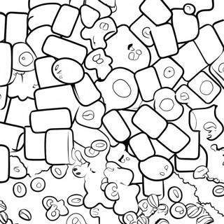 Colorful Sour Patch Candy Coloring Page | Sour Patch coloring page
