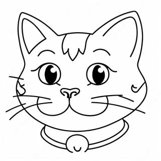 Snarky Cat with Attitude Coloring Page | Snarky coloring page