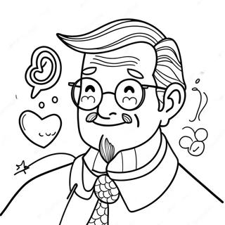 Happy Father's Day Uncle Coloring Page | Happy Fathers Day Uncle coloring page