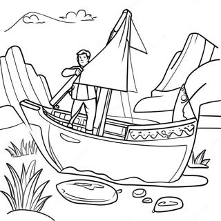 Uncharted Adventure Coloring Page | Uncharted coloring page