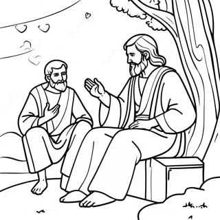 Elijah and Elisha Coloring Page | Elijah and Elisha coloring page