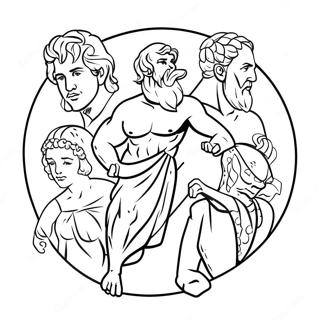 Greek Gods Coloring Page | Greek Gods coloring page