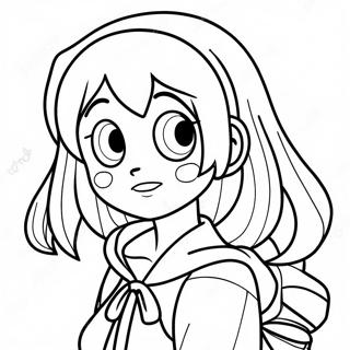 Uraraka Coloring Page | Uraraka coloring page