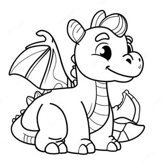 Colorful Puff the Magic Dragon Coloring Page | Puff the Magic Dragon coloring page