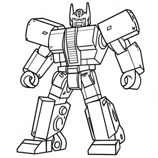 Lego Transformers Coloring Page | Lego Transformers coloring page