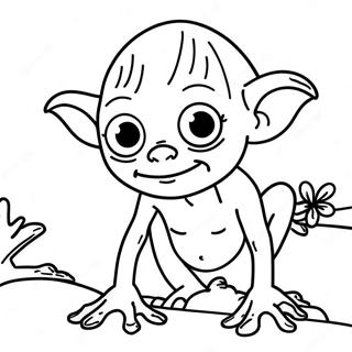 Gollum Coloring Page | Gollum coloring page