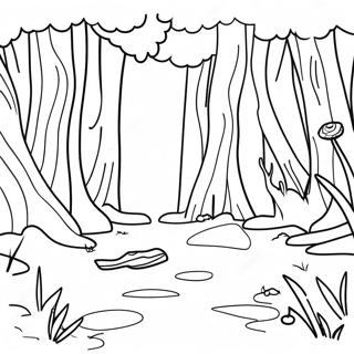 Magical Forest Coloring Page | Magical Forest coloring page