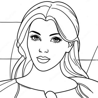 Kim Kardashian Coloring Pages