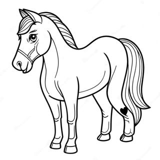 Horse and Dog Coloring Page | Horse and Dog coloring page