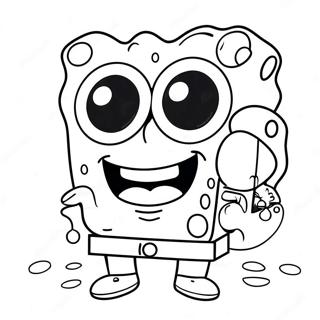 Chill SpongeBob with Sunglasses Coloring Page | Stoner SpongeBob coloring page