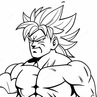 Broly Super Saiyan Coloring Page | Broly coloring page