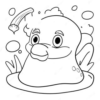 Page à colorier de l'aventure colorée de l'Oobleck | Page de coloriage Bartholomew et l'Oobleck
