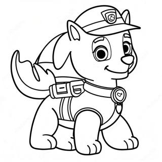 Adventurous Rex from Paw Patrol Coloring Page | Paw Patrol Rex coloring page